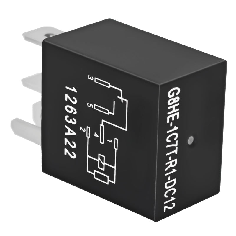 Relay G8HE-1C7T-R1-DC12 (Set of 4), 12VDC 5Pins Plug-in Installation Automotive Relay - OEM Replacement, SPDT
