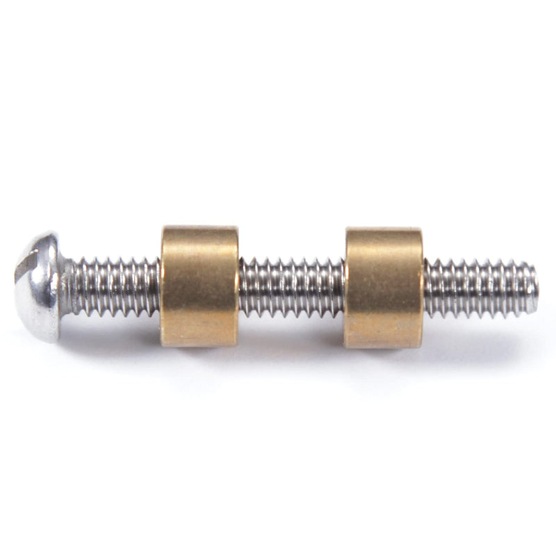Loveless Fasteners for DIY Handles & Knife Handle Repair - USA Size (0.312 x 8-32US x 1.15 Inch) - (Brass/Stainless Steel) - (10 Pk) (0.312 x 8-32US x 1.15 Inch) (10)(Brass Heads/SS Screw)