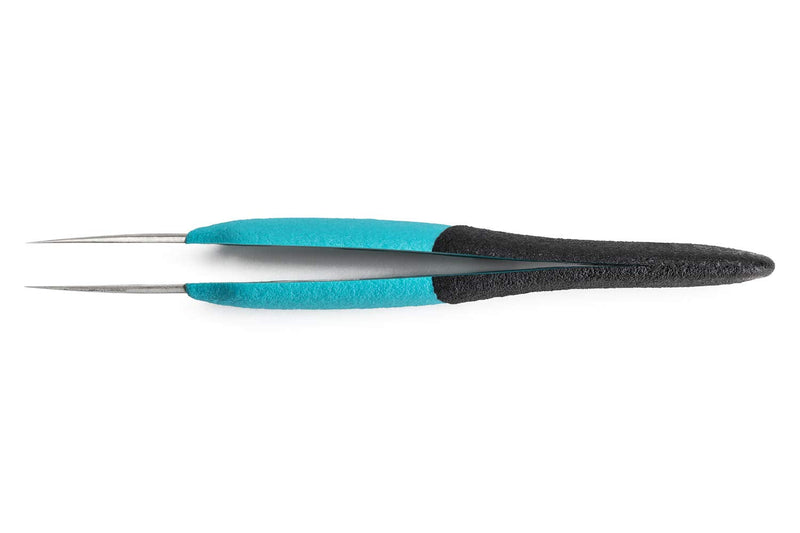 Weller Erem E5SA Stainless Steel Straight Micro Point Anti Magnetic Ergonomic Tweezer, 4.75" Overall Length