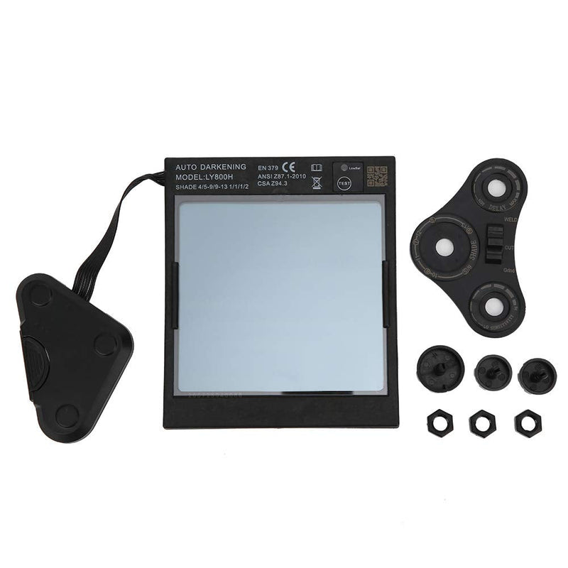 Auto Darkening Filter Welding Helmet Lens with High sensitivity and probe head, Solar charging, wide field of view for professional Quickly and reliably filter welding arc