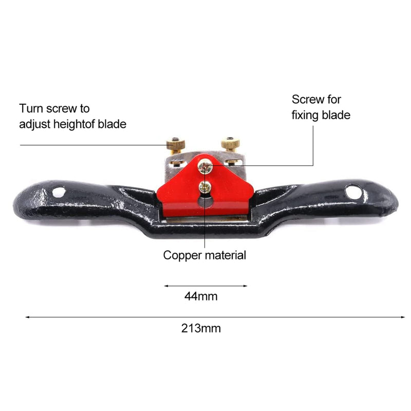 Draw Knife, 10" Adjustable SpokeShave with Flat Base, Metal Blade Wood Working Hand Tool Perfect for Wood Craft, Wood Craver, Wood Working