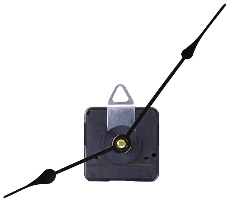 HILLHOME High Torque I Shaft Hands Quartz DIY Wall Clock Movement Mechanism with 9.1 Inch Long Spade Hand Battery Operated Repair Parts Replacement, 5/8 in Max Dial Thick, 1-1/10 in Total Length Shaft Length 1-1/ 10 Inch/ 28mm