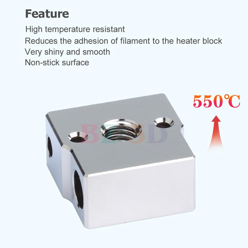 CR-6 SE All Metal Plated Copper Hotend Kit for CR6 SE,CR-6 SE MAX 3D Printer Hotend,Upgrade Bi-Metal Heatbreak,500℃ High Temperature Plated Copper Heater Block,Nozzle 0.4mm. Plated Copper Kit