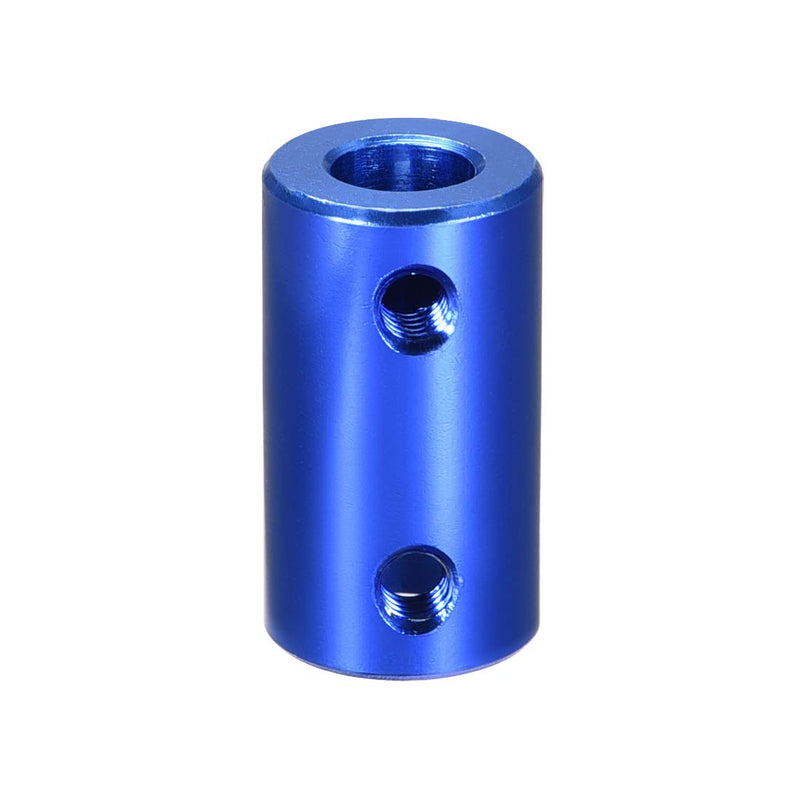uxcell 7mm to 8mm Bore Rigid Coupling Set Screw L25XD14 Aluminum Alloy,Shaft Coupler Connector,Motor Accessories,Dark Blue