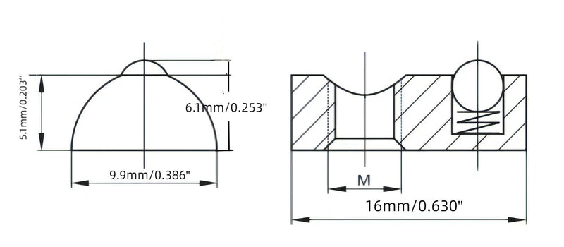 1/4-20 Steel Roll in T-nut with Ball Spring, Suitable for 1010 Series or 1.0 Inch Base Aluminum Extrusion Profile Rail (20 Packs) 20