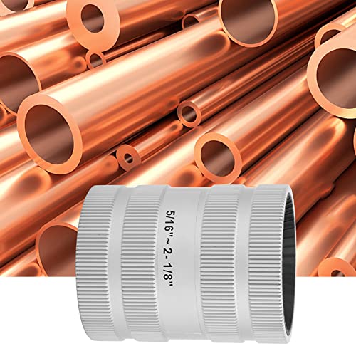 Tube Reamer and Deburring Tool for Stainless Steel Pipes, 5/16" (8mm) to 2-1/8" (54mm) Diameter Range, Professional Burr Removal and Chamfering Tool