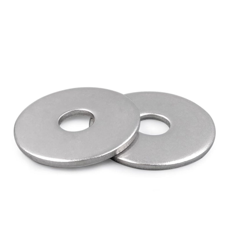 1/4" x1"OD Fender Washer,18-8 (304) Stainless Steel Flat Washer, 1/4 ID x 1" OD, 100Pcs 1/4 x 1"