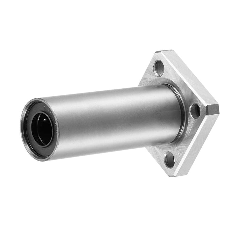 uxcell LMK10UU Extra Long Square Flange Linear Ball Bearings, 10mm Bore Dia, 19mm OD, 55mm Length