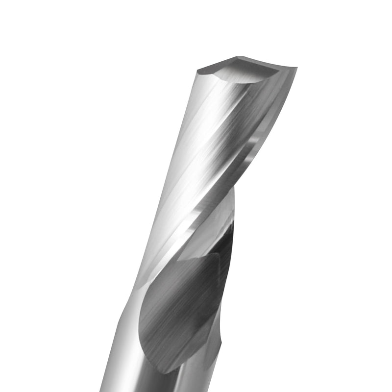 1/8 Single Flute Carbide Up Cut ,End Mill Single Flute Spiral Router Bit Milling Cutter with 1/8 Inch Cutting Diameter Router Bit Set for Aluminum Cutting Pack of 10 (3.175x3.175x10mm) 3.175x3.175x10mm