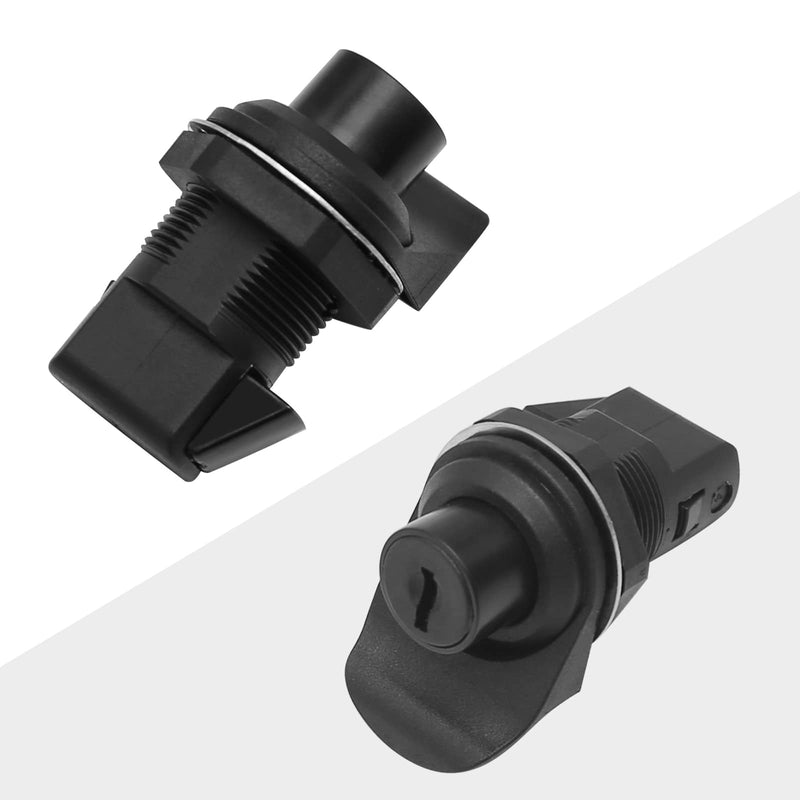 Push Button Latch Replacement for Southco 93-303, Push Button Lock Glove Box Latch for Marine Radio Box Truck Tool Box Golf Cart Boat Motorcycle Glovebox Push Lock (1, Black) 1