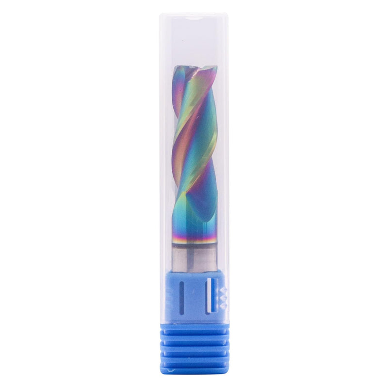 1/2" 3 Flute Solid Carbide Square End Mill for Aluminum, DLC Coated | 37° Helix, 1/2" Cutting Dia, 1/2" Shank Dia, 1-1/4" Length of Cut, 3" Overall Length, for Milling Aluminum and Copper 1/2 in