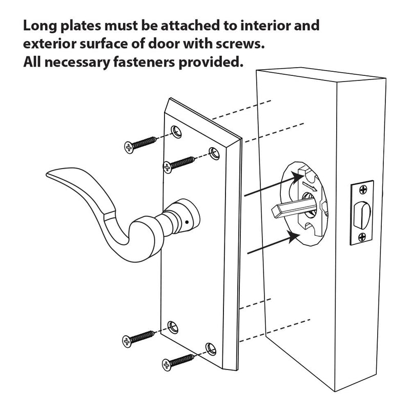 Nostalgic Warehouse Victorian Plate with Mission Knob, Passage - 2.75", Satin Nickel Passage - 2.75"