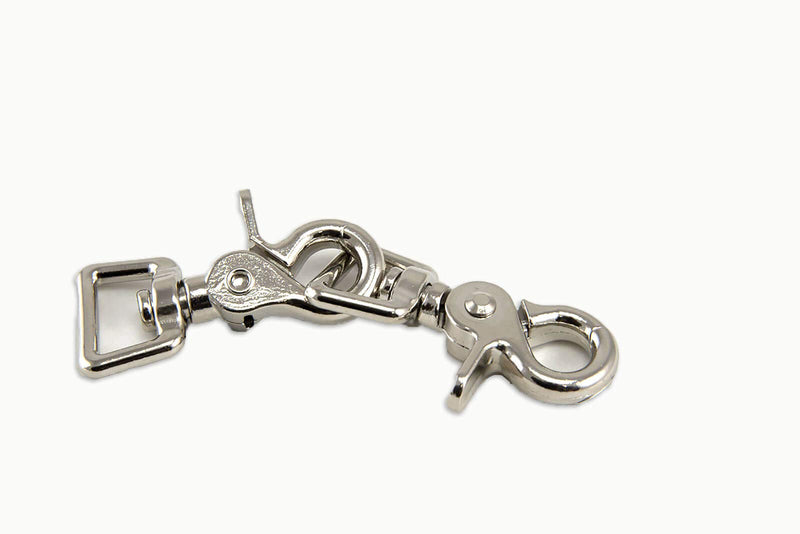 Southwestern Equine Trigger/Scissor Snap Square Eye - 2 Pack Clip with Easy Finger Clasp realease clamp 3/4"