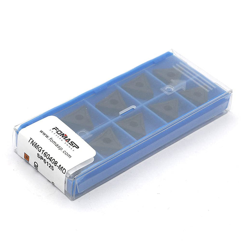TNMG332 / TNMG160408-PM of CNC Carbide Inserts for Steel Turning Cutting Tools, The Chip Breaker"PM" fit for Semi-Finishing Metal Cutting, 10 PCS.