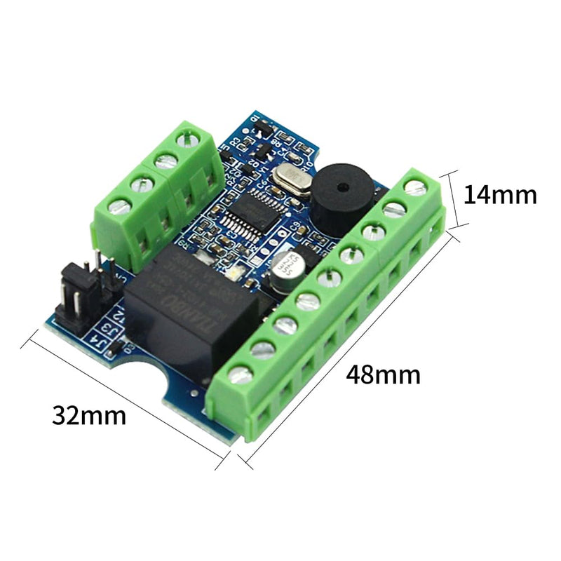12V Access Control Mini Relay Module Controller Board TM Wiegand 26-44 RFID Card Reder Door Access Control System Support Admin Card 1000user