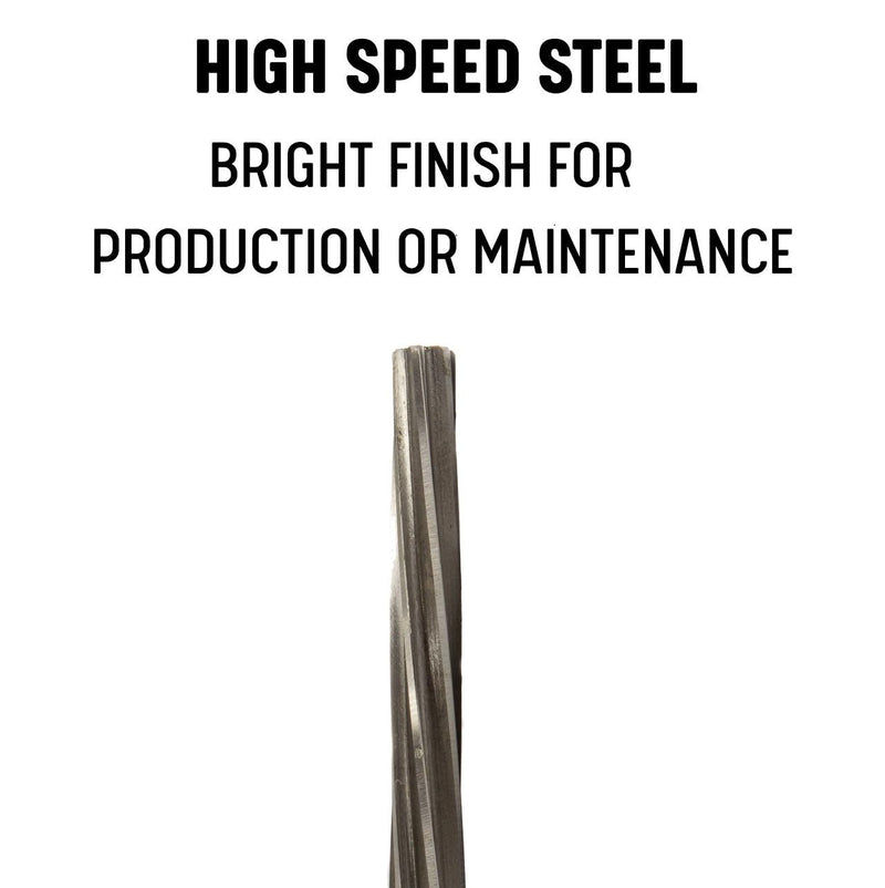 Drill America DWRRTPS9 #9 High Speed Steel Spiral Flute Taper Pin Reamer, DWR Series