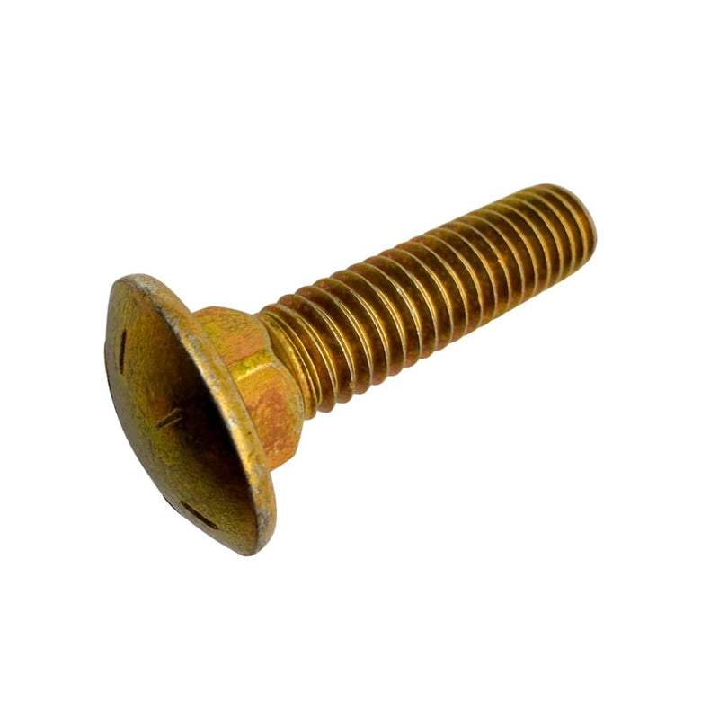 3/8"-16 x 1.5 Grade 8 Carriage Bolts (10-Pack) – Heavy-Duty Coarse Thread Bolts Includes Flat Washers Lock Washers & Nuts – Round Head Square Neck SAE 1.5" Yellow Zinc 3/8" x 1.5" Standard Nut 10