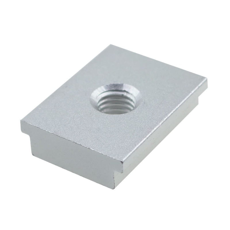 T-Track Slider MEETOOT 4pcs Silver Aluminum Alloy M8 T Slot Nut Furniture Nuts for Profile Woodworking Tool Slot Fastener