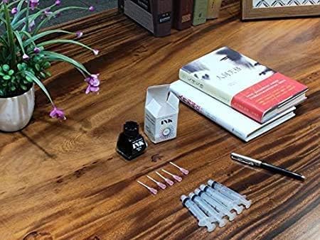 5 Pack 5ML/CC Premium Ink Filling Syringe with Blunt Needle Tip for Fountain Pen