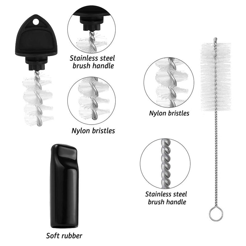 Beer Faucet Cap & Plug Covers 15 Pack Beer Tap Cap Plug Brush, Draft Beer Faucet Rubber Soother Sanitary Covers, Cleaning Brush Cleaning Tap Kit for Kegerator Draft Beer Faucet (6+6+3)