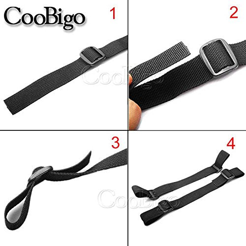 2 Pack Hoverboard Seat Attachment Straps, Strong Hoverboard Kart HoverKart Replacement Straps 1" Width, Tri-Glide Buckle Adjustable With Polypropylene Webbing Strap