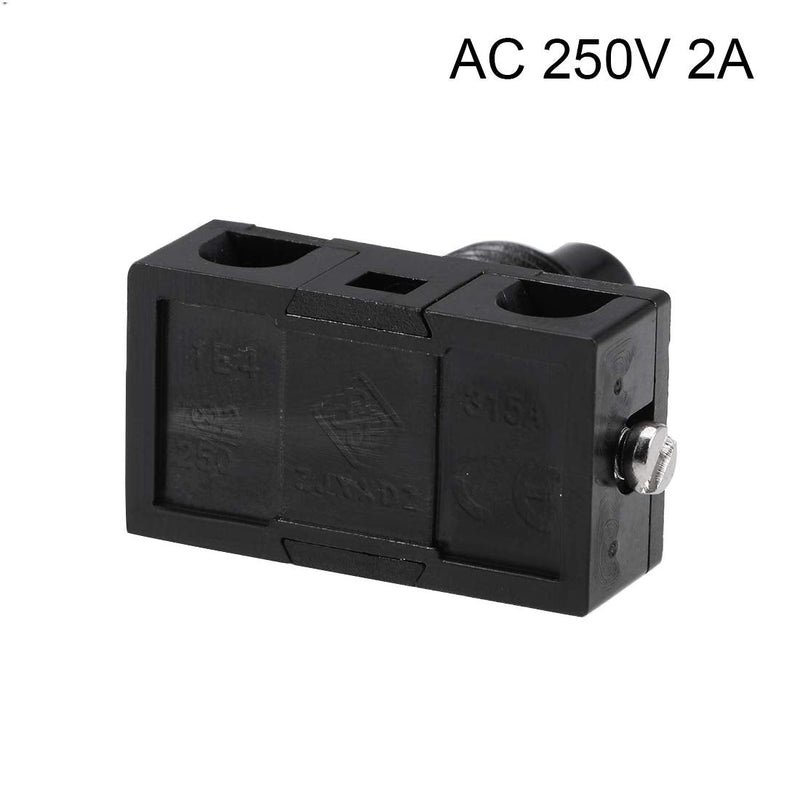 uxcell Inline Foot Pedal Push Button Switch, UFO Type Lamp Lighting Foot Control Latching ON/Off Footswitch Black 2 Pcs