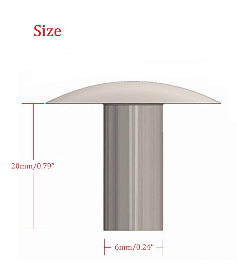 M6*20mm Brazier Head Solid Aluminum Rivets, Pack of 70 M6*20mm