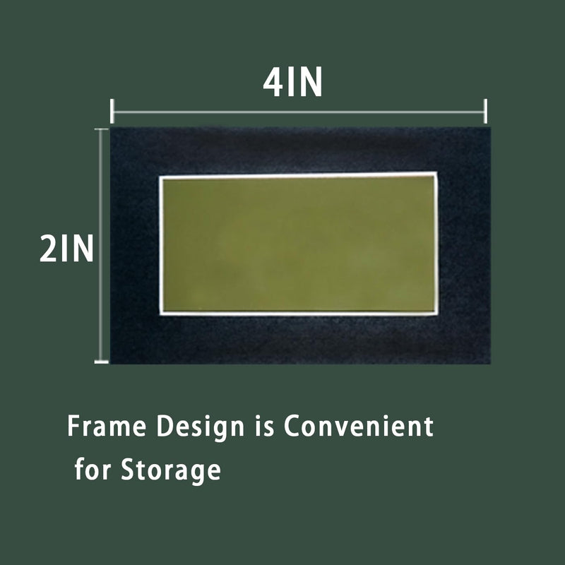 2 x 4 Inch Magnetic Field Viewing Film, Magnetic Field Viewer, Magnetic Flux Display, Magnet Pattern Detector, Scientific Project Teaching, Automatic and Reusable Recovery 2" x 4"