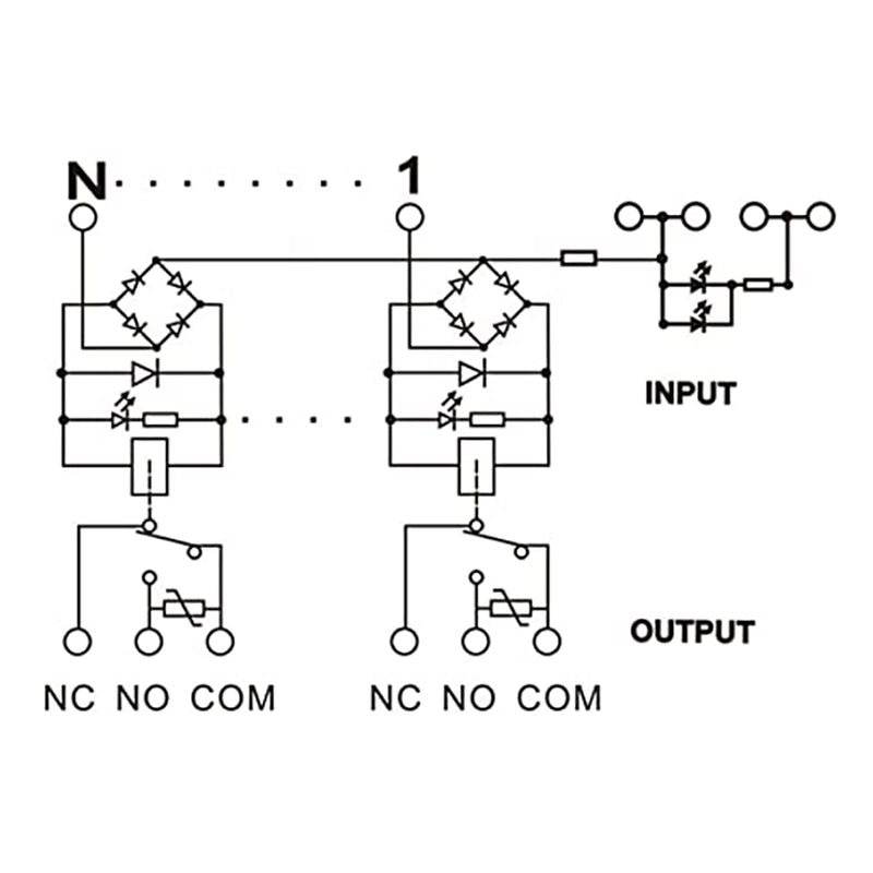 Relay Board, Relay Module 1 Channel 1 SPDT DIN Rail Mount 24V DC/AC, Interface Board(FY-T731C-D24)