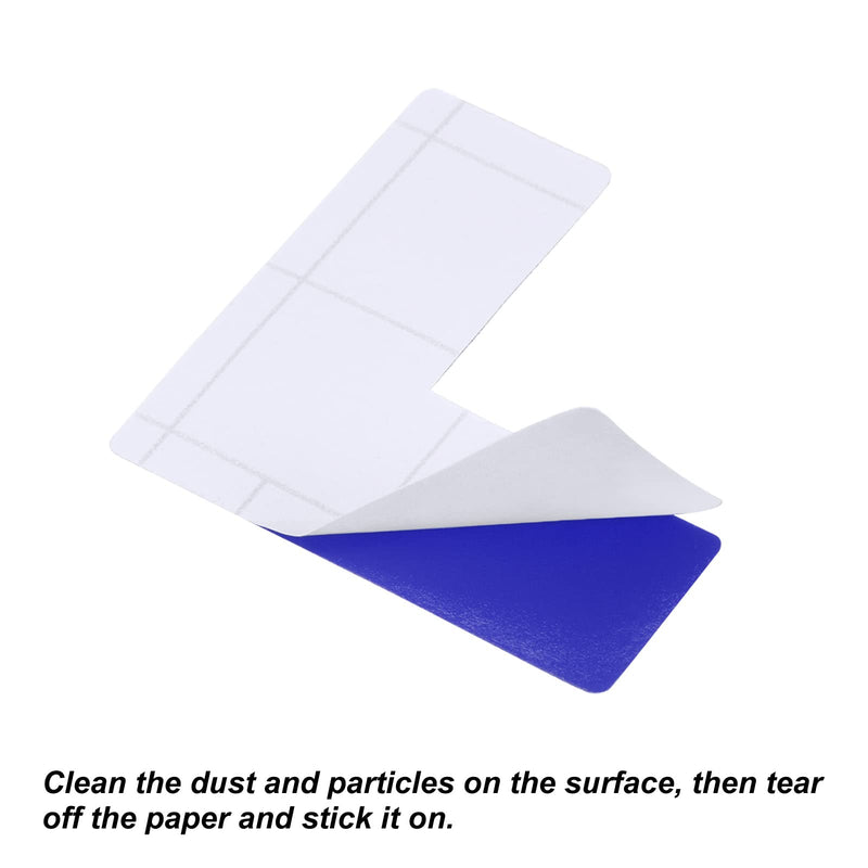 PATIKIL 5s Location Marking Corner 2x2x0.8 Inch 25 Pack L Shaped Floor Marker for Office Table Top, Desk, Warehouse Floor, Blue 2x2 Inch - NewNest Australia