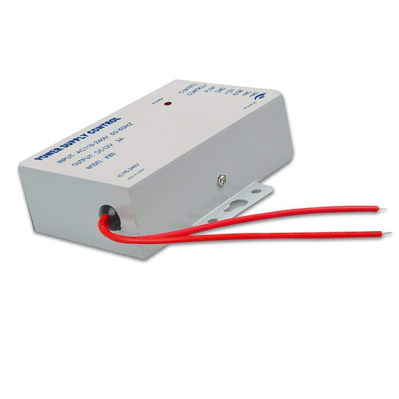 K80 Power Supply Control, AC 110-240V to DC 12V Power Supply for Door Access Control System, Video Doorbell, Electric Strike Lock, Bolt Lock, Magnetic Lock, Power Supply Controller