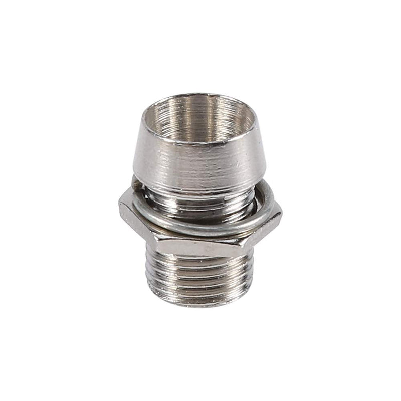 ASHATA 5mm LED Holder,50 pcs Silver Color 5mm LED Holders Panel Display Thread Mount Size 8mm,LED Holder LED Light Mounting Holders