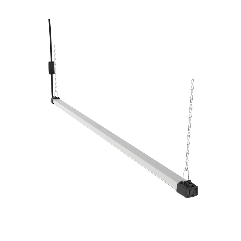 Quarterback 4FT LED Shop Light 40W Strip Work Compact Slim with Inline Switch Daylight White 5000K for Garage Workshop Basement