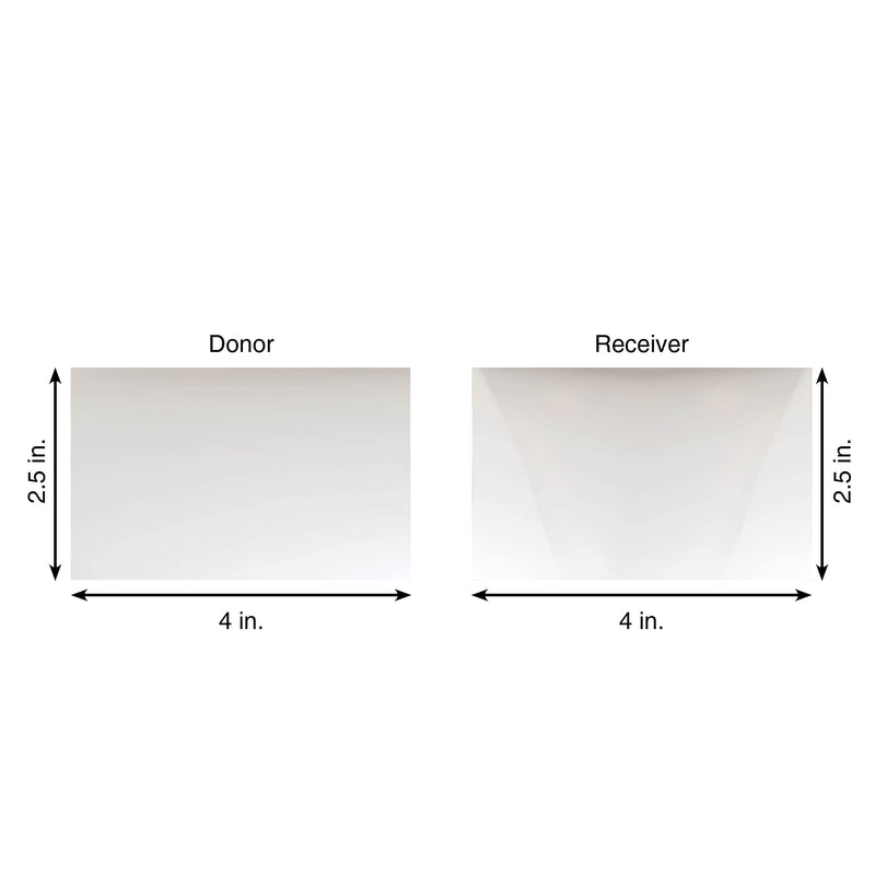 Fujifilm Prescale Sample Pack - Super Low LLW (2LW) - Surface Pressure Mapping - Pressure Indicating Film - Tactile Sensor - Pressure Range 70-350 PSI; 4 in. x 2.5 in. Sheets