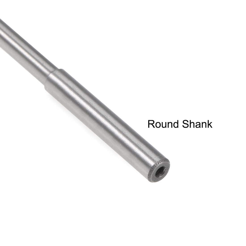uxcell 5.9mm Chucking Reamer, HSS Cobalt M35 Lathe Machine Reamer D4 6 Straight Flutes, Round Shank Milling Cutting Tool, for Stainless Steel Alloy Copper Metal