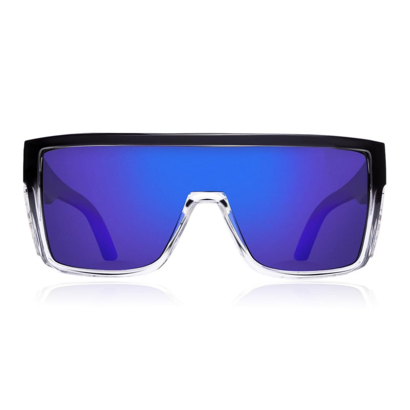 Polarized Safety Sunglasses UV400 Protection ANSI Z87.1 Certified Clear Blue Mirror