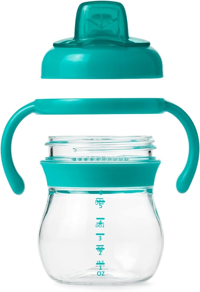 OXO Tot Glow Soft Spout Cup with Handle Teal FDOX61127500 - NewNest Australia