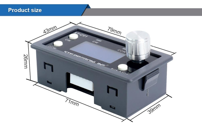 STEPPERONLINE Stepper Motor Controller 5-30VDC TTL Serial Remote Communication for Single Axis Nema 17, 23 Stepper Motor