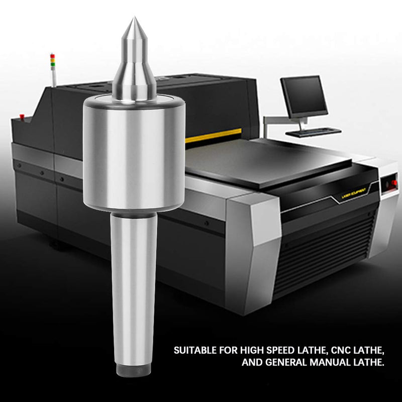 MT2 Live Center,MT2 High Accuracy Triple Bearing Live Center for Metal Lathe Turning,Live Revolving Center High Precision Medium Turning Tools Parts for Lathe Tailstock Machine