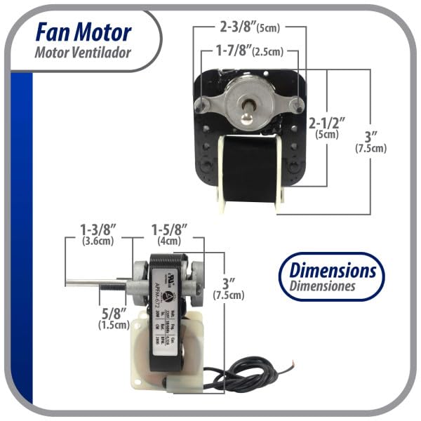 Fan Motor"672" Kit 220v 1/130hp 50/60hz Appli Parts Apfm-672 Ref. Nuv-672