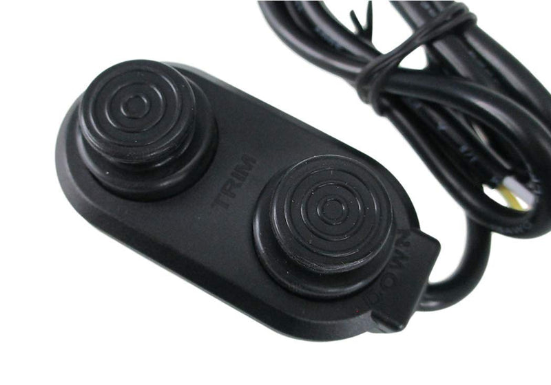 Pactrade Marine Boat Tilt Trim Switch - Black Push Button Transom Trim Control Rating 8A IP65 PC Push Switch Suitable for Boats, Fishing, Yachts, Ships