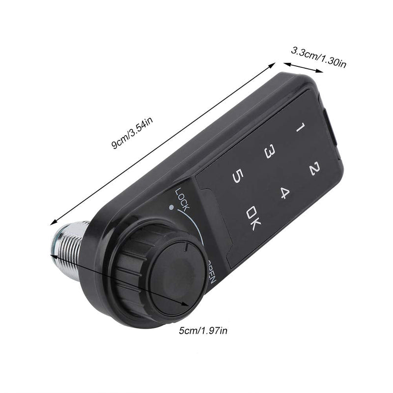 AUNMAS Touch Keypad Deadbolt, Keyless Entry Door Lock Code Security Digital Keypad Password Electronic Security Cabinet Lock for Doors Coded Locker for Furniture (L=30)