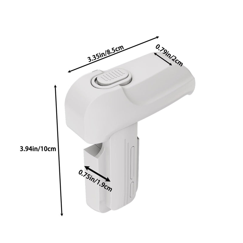 2 Pack Upgrade Child Proof Refrigerator Lock with Two Ways to Open, Home Fridge Freezer Door Lock Latch Catch to Keep Door Closed, no Tools Need or Drill (Grey) Grey