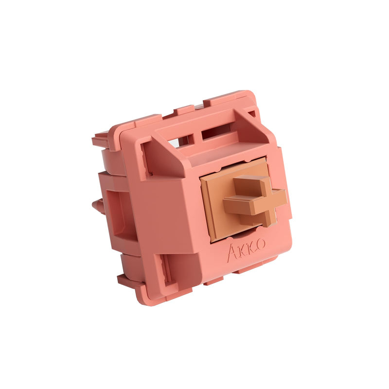 Akko Rosewood Keyboard Switch for Mechanical Gaming Keyboard, 5-Pin 40gf Linear Pre-Lubed Switches (45pcs)