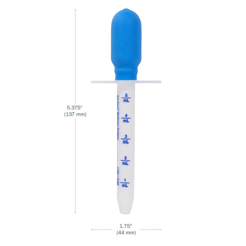 EZY DOSE Kids Baby Oral Syringe & Dispenser Calibrated for Liquid Medicine, Reduce Mess, Easy Way to Orally Administer Medication, 5 mL/1 TSP, Color May Vary, BPA Free Medicine Dropper - 1 TSP (5 mL)