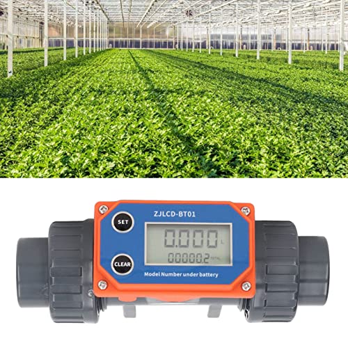 Digital Display Water Flowmeter UPVC for Farmland Irrigation and Fish Pond 10-150 L/min