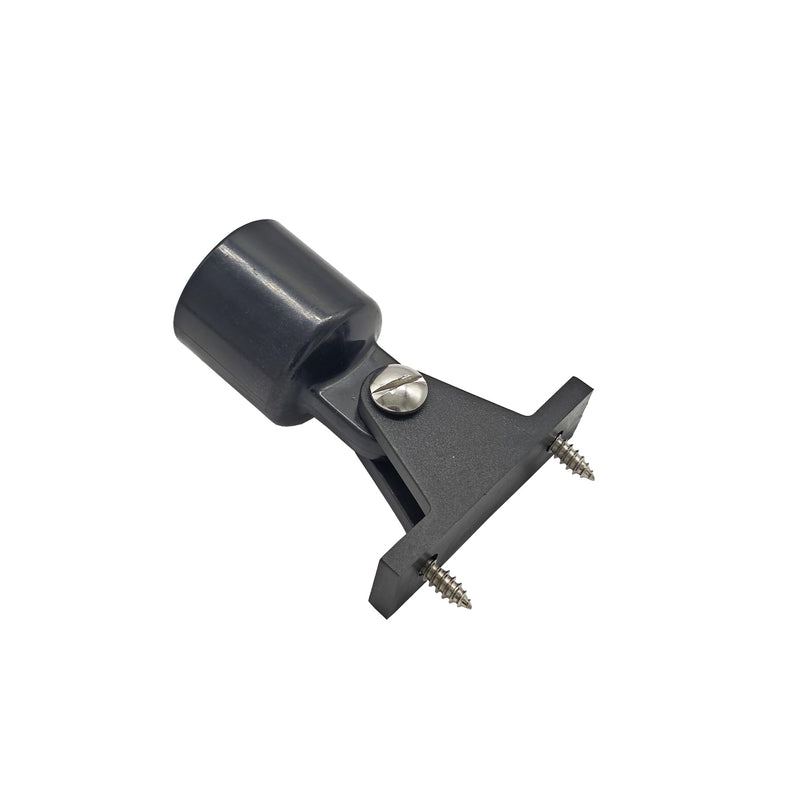 4 Sets Nylon 1 Inch Bimini Top Eye End Tube Slide Cap + Boat Deck Hinge Mount Marine Hardware W/Screws