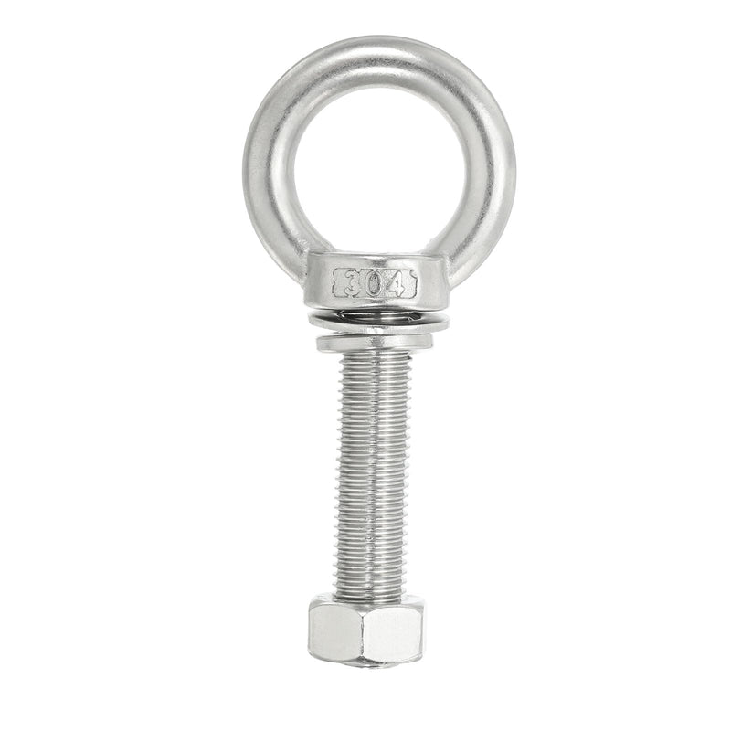 PATIKIL M16 x 60mm Lifting Shoulder Eye Bolt, 304 Stainless Steel Lifting Ring Threaded Eyebolt with Nuts Washers for Hanging Hammocks Articles 1