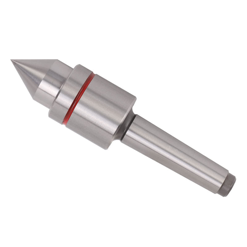 MT2 Live Center, Heavy Duty High Carbon Steel Deep Grooved Ball Bearing 60° Taper Metal Wood Lathe Tool for Lathe