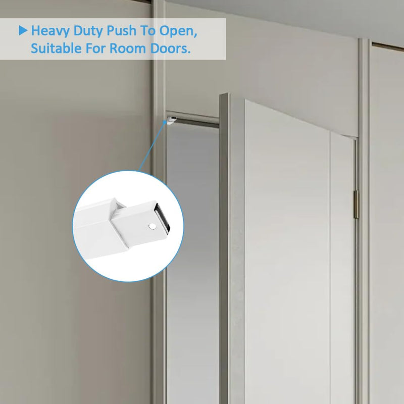 Heavy Duty Push to Open Door Latch,20 Pack White Magnetic Push Latches, Hidden Push Touch Latch Hardware for Push to Open Cabinet,Magnetic Door Catch for Cabinet Drawer Wardrobe Kitchen Door 20